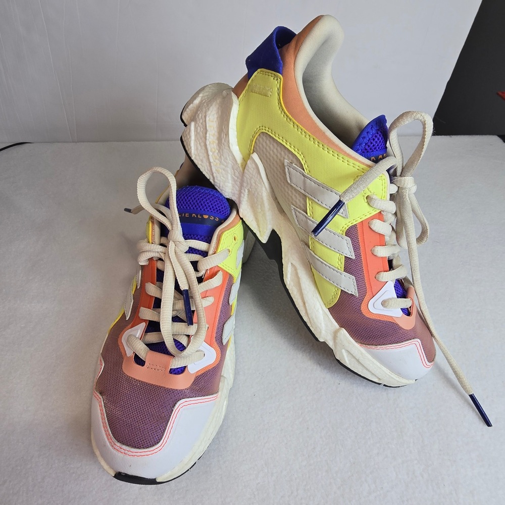 Adidas Karlie Kloss Running Shoe Yellow Purple Athletic Sneaker X9000 Womens 7.5